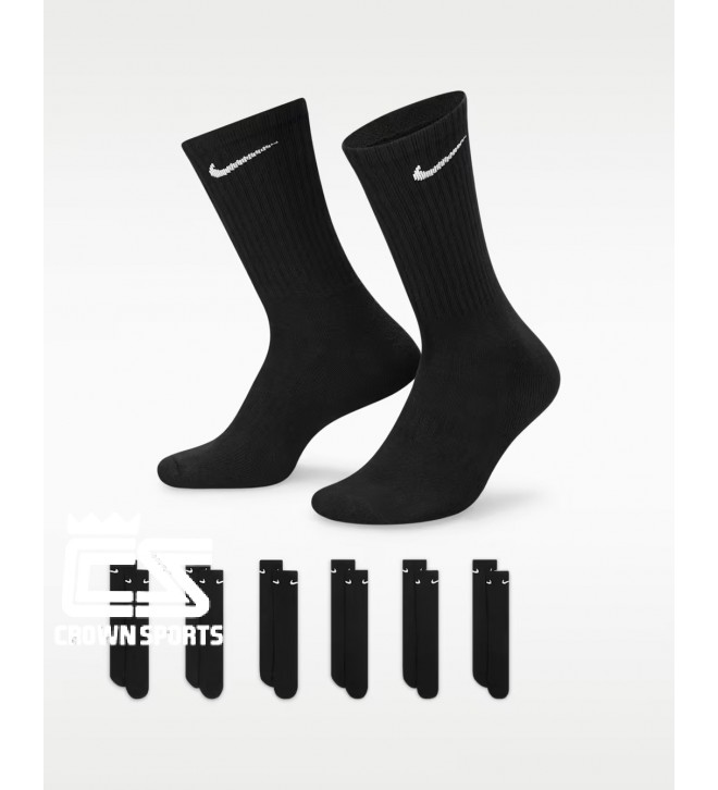 Nike Everyday Cushioned Training Crew Socks (6 Pairs) SX7666-010